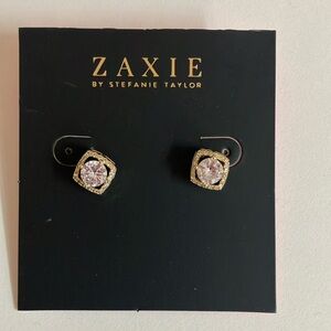 Zaxie by Stefanie Taylor Bedazzled Stud Earrings New